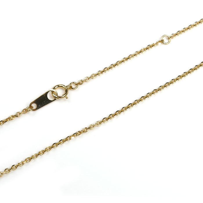 K18YG イエローゴールド ネックレス 小豆 2.8g 40cm レディース【中古】