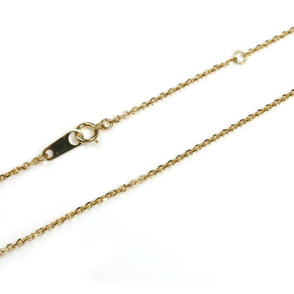 K18YG イエローゴールド ネックレス 小豆 2.8g 40cm レディース【中古】