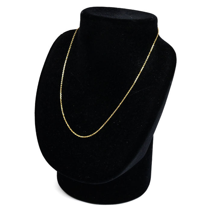 K18YG イエローゴールド ネックレス 小豆 2.8g 40cm レディース【中古】