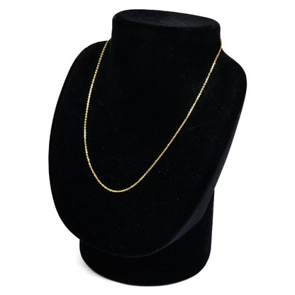 K18YG イエローゴールド ネックレス 小豆 2.8g 40cm レディース【中古】