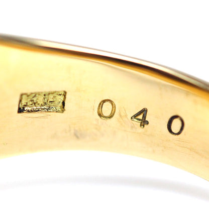 K18YG イエローゴールド リング・指輪 ダイヤモンド0.40ct 21号 20.2g メンズ【中古】【美品】