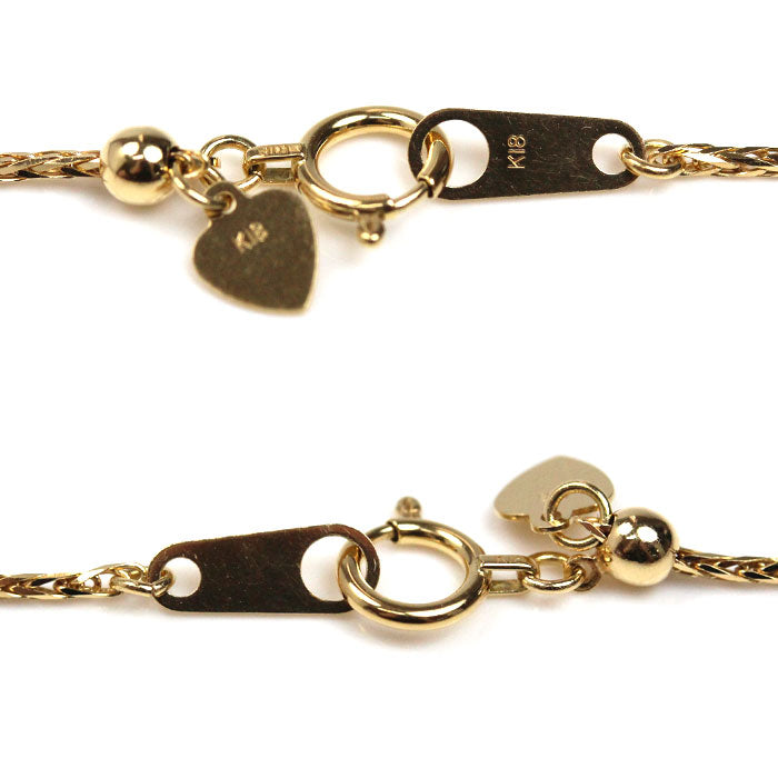 K18YG イエローゴールド ネックレス 3.7g ～50cm レディース【中古】