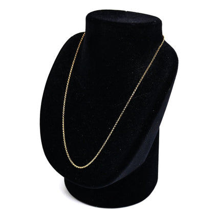 K18PG ピンクゴールド 丸小豆 ネックレス 3.4g ～45cm フリーチェーン レディース【中古】