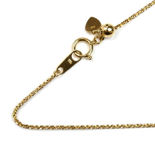 K18YG イエローゴールド ネックレス 3.3g ～45cm デザイン フリーチェーン レディース【中古】