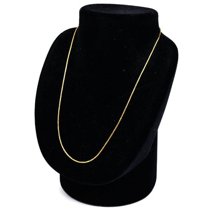 K18YG イエローゴールド ネックレス 3.3g ～45cm デザイン フリーチェーン レディース【中古】
