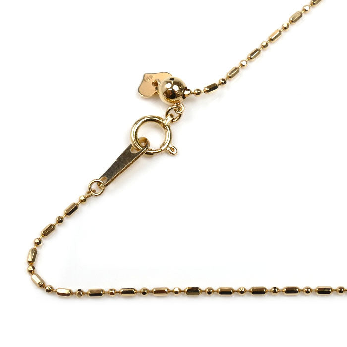 K18PG ピンクゴールド シリンダーボール ネックレス 3.2g ～46cm レディース【中古】