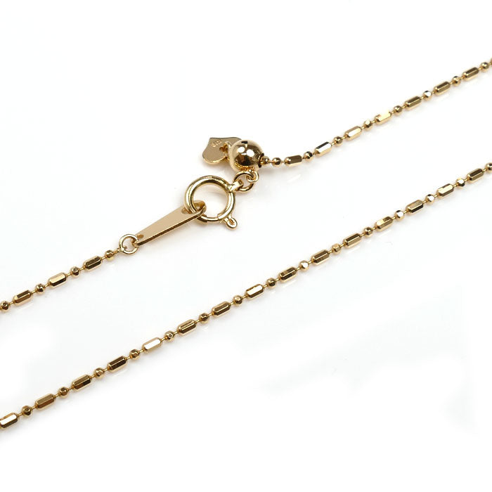 K18PG ピンクゴールド シリンダーボール ネックレス 3.2g ～46cm レディース【中古】