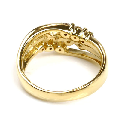 K18YG イエローゴールド リング・指輪 ダイヤモンド0.70ct 12号 5.9g レディース【中古】【美品】