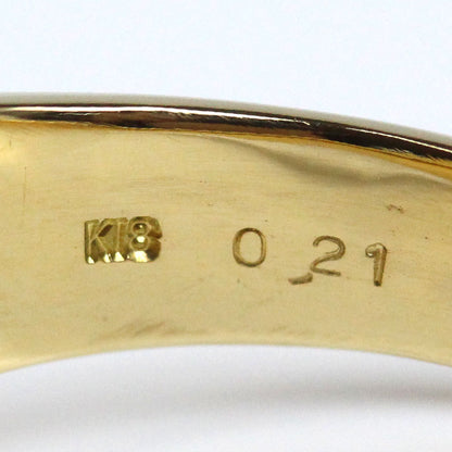 K18YG イエローゴールド リング・指輪 ダイヤモンド0.21ct 23号 14.8g メンズ【中古】