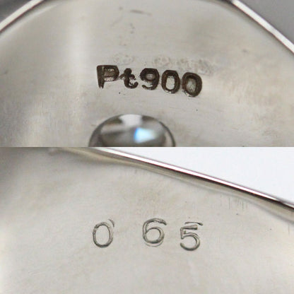 Pt900プラチナ 印台 リング・指輪 ダイヤモンド0.65ct 22号 26.3g メンズ【中古】【美品】