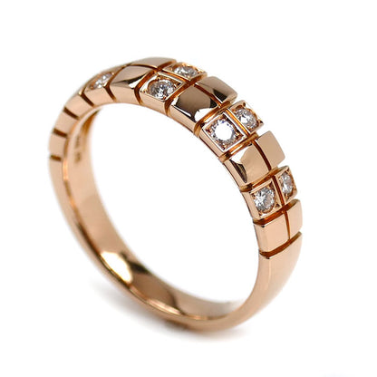 K18PG ピンクゴールド リング・指輪 ダイヤモンド0.25ct 12号 4.0g レディース【中古】