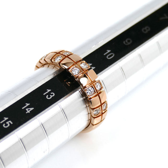 K18PG ピンクゴールド リング・指輪 ダイヤモンド0.25ct 12号 4.0g レディース【中古】