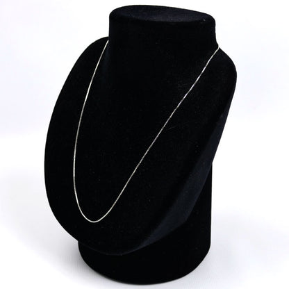 K18WG ホワイトゴールド ネックレス ベネチアン 3.5g ～45cm フリーチェーン レディース【中古】