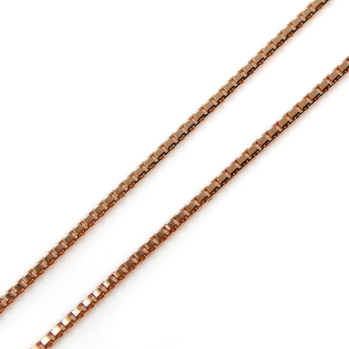 K18PG ピンクゴールド ネックレス ベネチアン 1.9g ～45cm フリーチェーン レディース【中古】