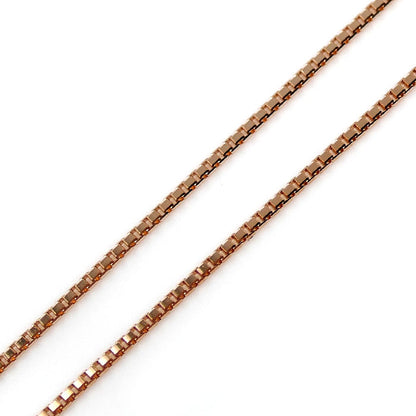 K18PG ピンクゴールド ネックレス ベネチアン 1.9g ～45cm フリーチェーン レディース【中古】