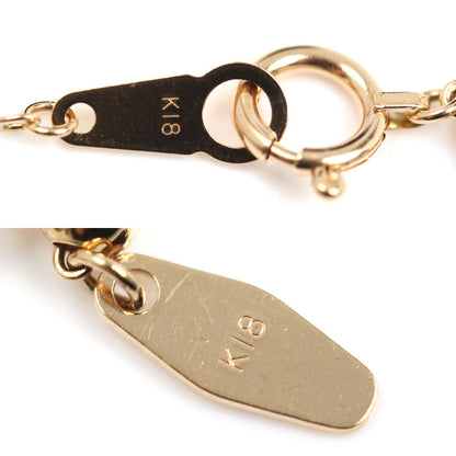 K18PG ピンクゴールド ネックレス ベネチアン 1.9g ～45cm フリーチェーン レディース【中古】