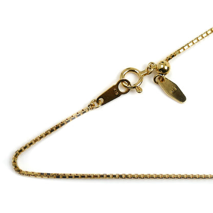 K18YG イエローゴールド ネックレス ベネチアン 3.5g ～45cm フリーチェーン レディース【中古】