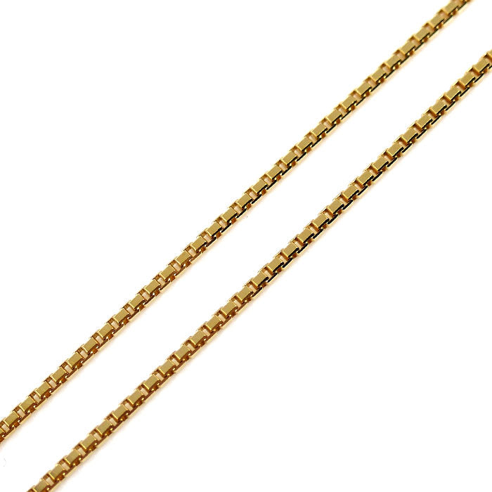 K18YG イエローゴールド ネックレス ベネチアン 3.5g ～45cm フリーチェーン レディース【中古】