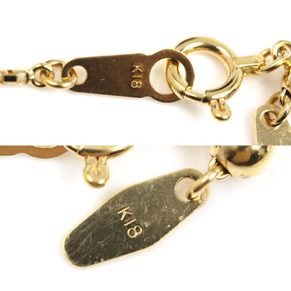 K18YG イエローゴールド ネックレス ベネチアン 3.5g ～45cm フリーチェーン レディース【中古】