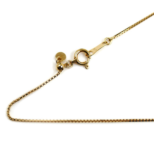 K18YG イエローゴールド ネックレス ベネチアン 2.0g ～45cm フリーチェーン レディース【中古】