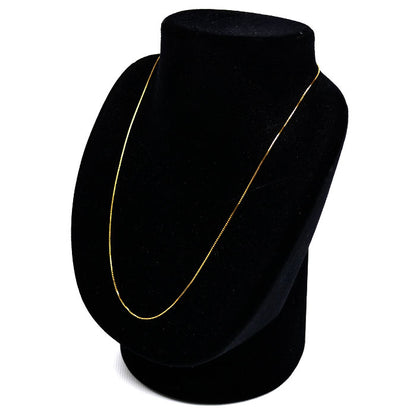 K18YG イエローゴールド ネックレス ベネチアン 2.0g ～45cm フリーチェーン レディース【中古】