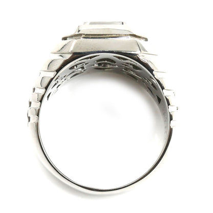Pt900プラチナ リング・指輪 ダイヤモンド0.308ct/0.20ct 21号 25.3g メンズ【中古】【美品】