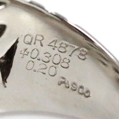 Pt900プラチナ リング・指輪 ダイヤモンド0.308ct/0.20ct 21号 25.3g メンズ【中古】【美品】