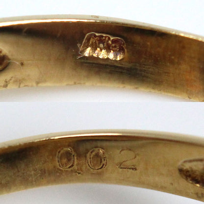 K18YG イエローゴールド イルカ リング・指輪 ダイヤモンド0.02ct 12号 3.3g レディース【中古】