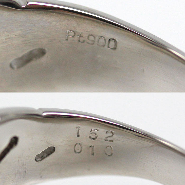 Pt900プラチナ リング・指輪 タンザナイト1.52ct ダイヤモンド0.10ct 21号 21.9g メンズ【中古】