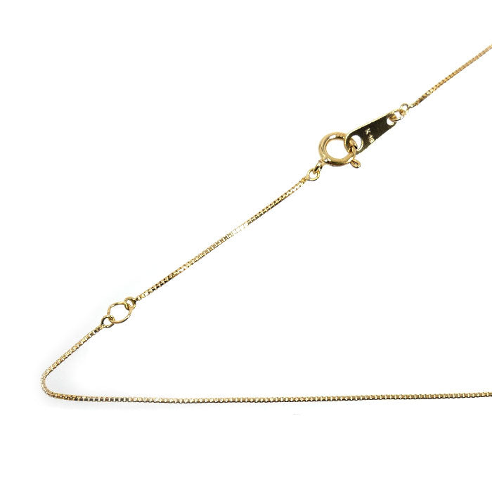 K18YG イエローゴールド ベネチアン ネックレス 1.1g 40cm レディース【中古】