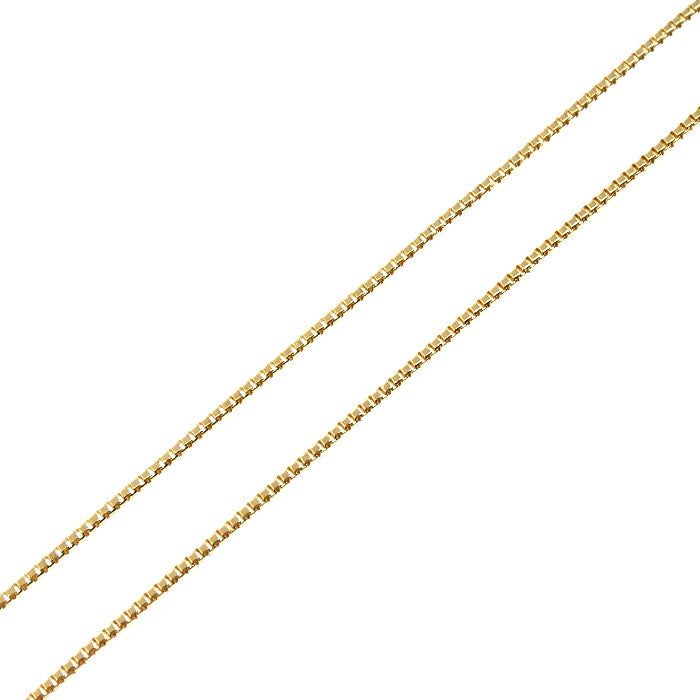 K18YG イエローゴールド ベネチアン ネックレス 1.1g 40cm レディース【中古】