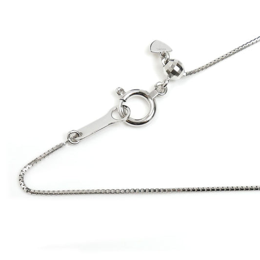 K18WG ホワイトゴールド ベネチアン ネックレス 2.8g ～45cm フリーチェーン レディース【中古】