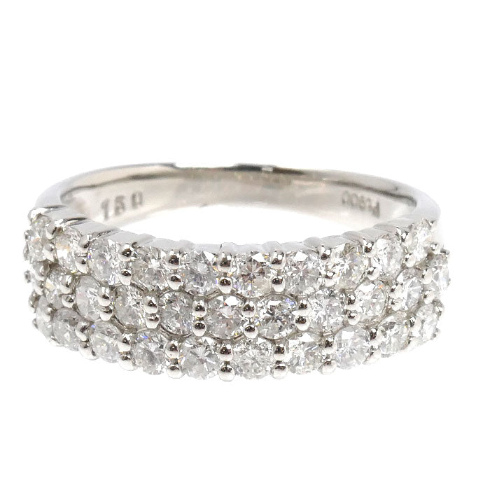 Pt900プラチナ リング・指輪 ダイヤモンド1.50ct 15号 6.5g レディース【中古】【美品】