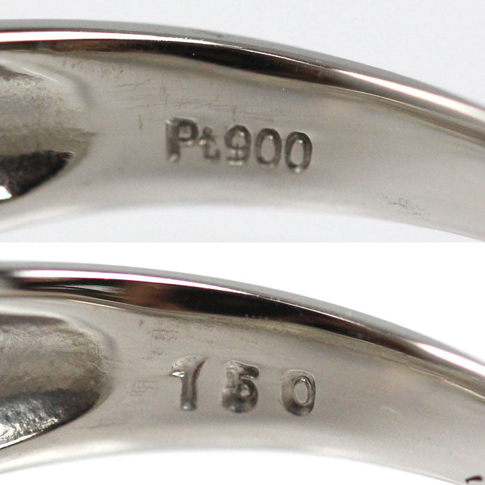 Pt900プラチナ リング・指輪 ダイヤモンド1.50ct 15号 6.5g レディース【中古】【美品】