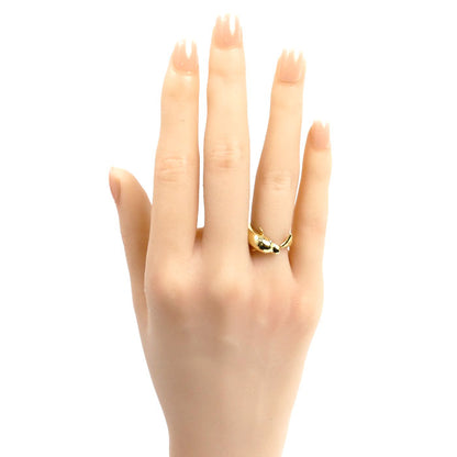 K18YG イエローゴールド イルカ リング・指輪 ダイヤモンド0.02ct 12号 2.7g レディース【中古】