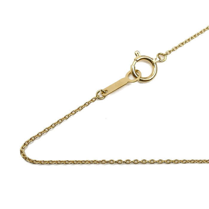 K18YG イエローゴールド 小豆 ネックレス 小豆 1.4g 40cm レディース【中古】