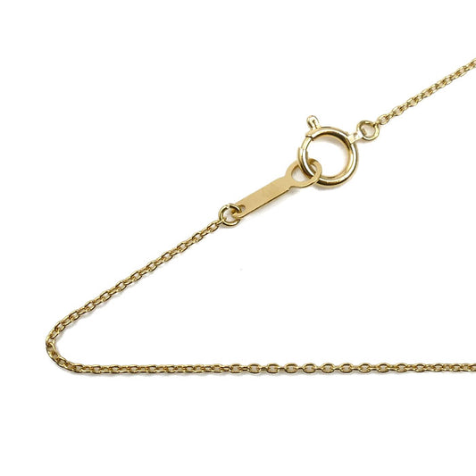 K18YG イエローゴールド 小豆 ネックレス 小豆 1.4g 40cm レディース【中古】