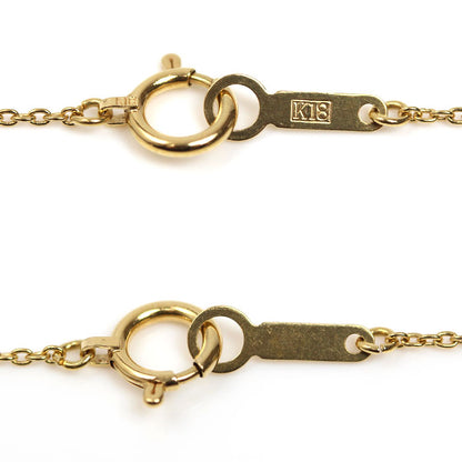 K18YG イエローゴールド 小豆 ネックレス 小豆 1.4g 40cm レディース【中古】