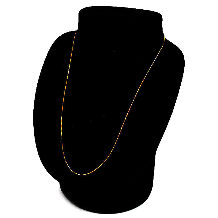 K18PG ピンクゴールド ネックレス ベネチアン 1.8g ～45cm レディース【中古】