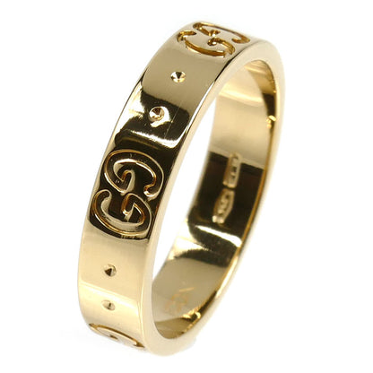 GUCCI グッチ K18YG イエローゴールド アイコン リング リング・指輪 ‎660070 J8500 8000 9号 3.6g レディース【中古】【美品】