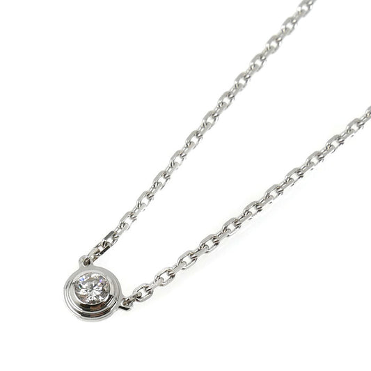 CARTIER カルティエ K18WG ホワイトゴールド ダムール XS ネックレス B7224515 ダイヤモンド 2.3g 41cm レディース【中古】【美品】