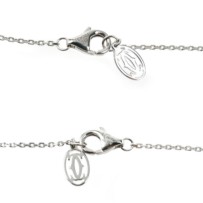 CARTIER カルティエ K18WG ホワイトゴールド ダムール XS ネックレス B7224515 ダイヤモンド 2.3g 41cm レディース【中古】【美品】