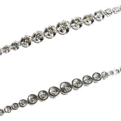 Pt1000プラチナ Pt850プラチナ テニス ネックレス ダイヤモンド3.00ct 16.9g 40cm レディース【中古】