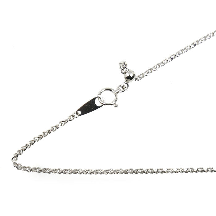 Pt850プラチナ デザイン ネックレス 6.8g ～45cm フリーチェーン レディース【中古】【美品】
