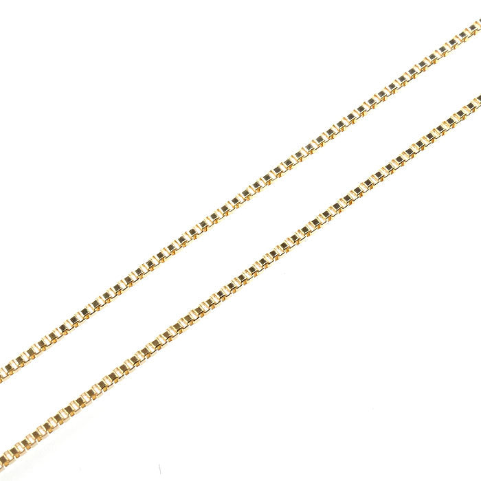 K18YG イエローゴールド ネックレス ベネチアン 1.6g ～45cm フリーチェーン レディース【中古】