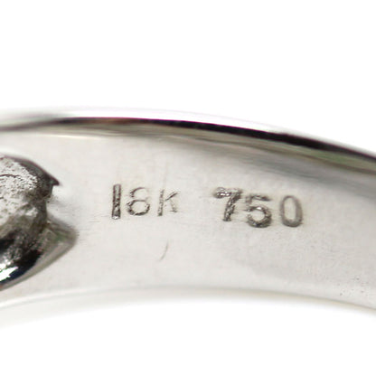 K18WG ホワイトゴールド リング・指輪 ガーネット イエローサファイア ダイヤモンド 15号 6.5g レディース【中古】【美品】