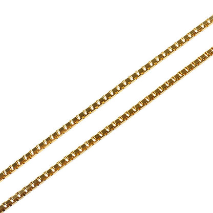 K18YG イエローゴールド ネックレス ベネチアン 5.0g ～50cm フリーチェーン レディース【中古】