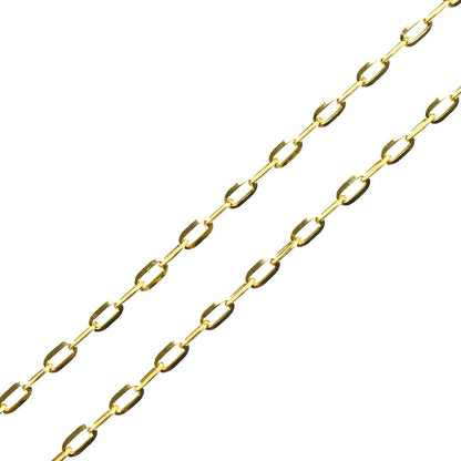K18YG イエローゴールド ネックレス 小豆 2.6g ～50cm フリーチェーン レディース【中古】
