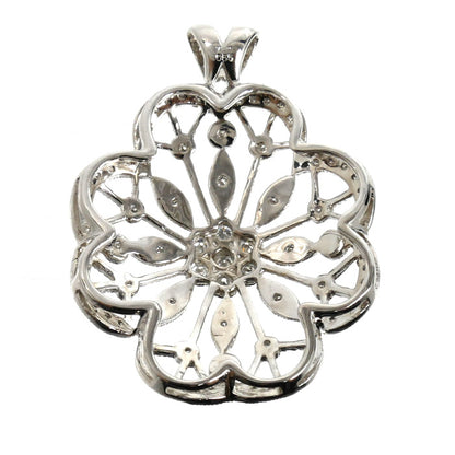 K18WG ホワイトゴールド ペンダントトップ ダイヤモンド0.55ct 7.2g レディース【中古】【美品】