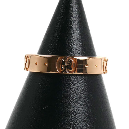 GUCCI グッチ K18PG ピンクゴールド アイコン リング・指輪 8.5号 3.2g レディース【中古】【美品】